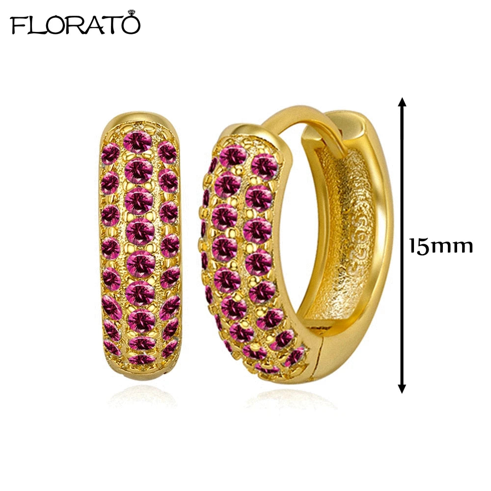 Boucles d'oreilles créoles minimales rouges pour femmes, cristal, petit Huggie, boucle d'oreille cartilage mince, piercing 147 us, bijoux, cadeau, contre-indiqué, 2 pièces
