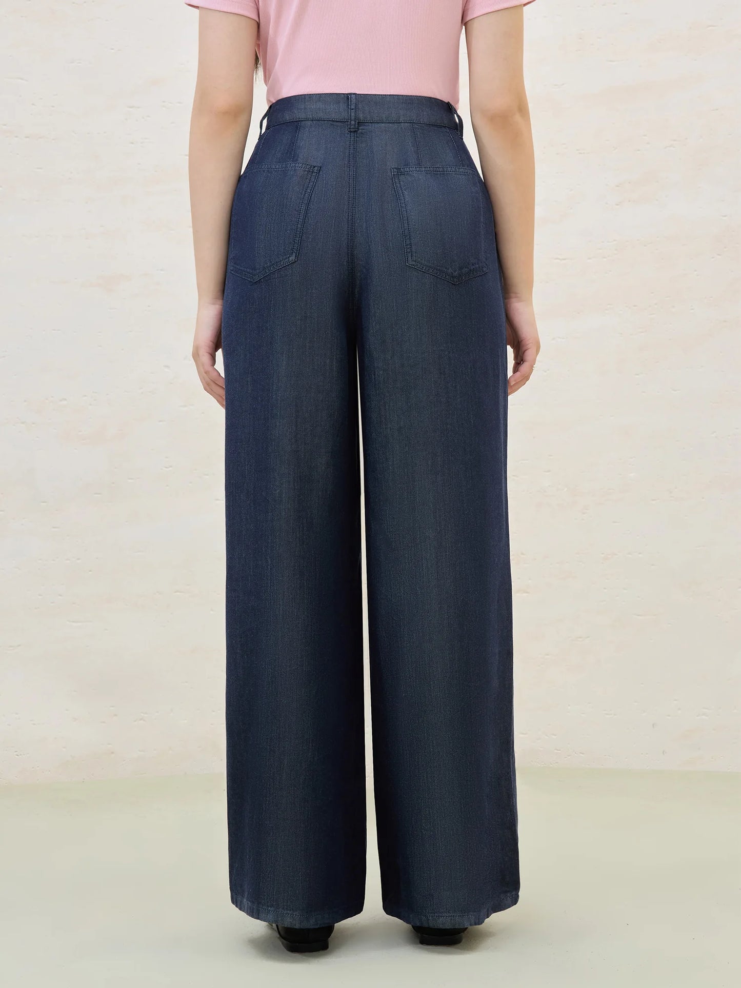 DUSHU grande taille refroidissement Lyocell pantalon été 2025 bureau décontracté jambe droite pantalon polyvalent agrafe femmes pantalon décontracté
