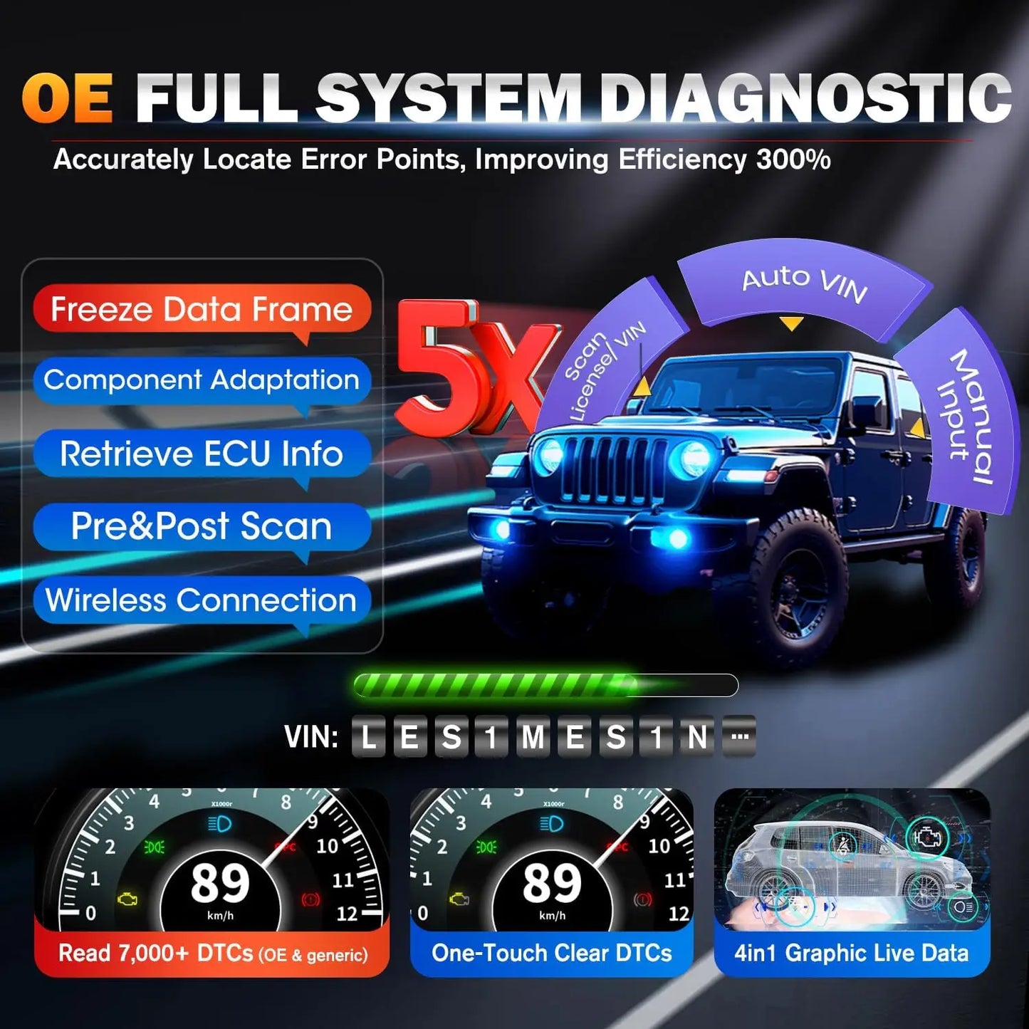 Autel MaxiCOM MK900 BT MK900BT 8 pouces outils de Diagnostic de voiture 40 + Services peut FD DOIP OBD2 mise à niveau du Scanner de MK808BT Pro MK808S