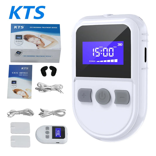 Dispositif d'aide au sommeil KTS 35 recyclable avec patchs, appareil d'électrothérapie Inaut nia CES, thérapie fongique, migraine, dépression Charleroi eve