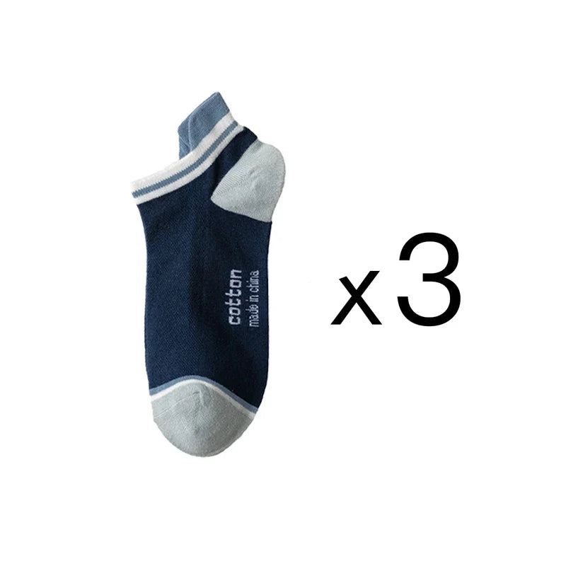 3 paires/lot hommes cheville coton chaussettes courtes mode respirant Couples confortable drôle couleur correspondant décontracté rue grande taille