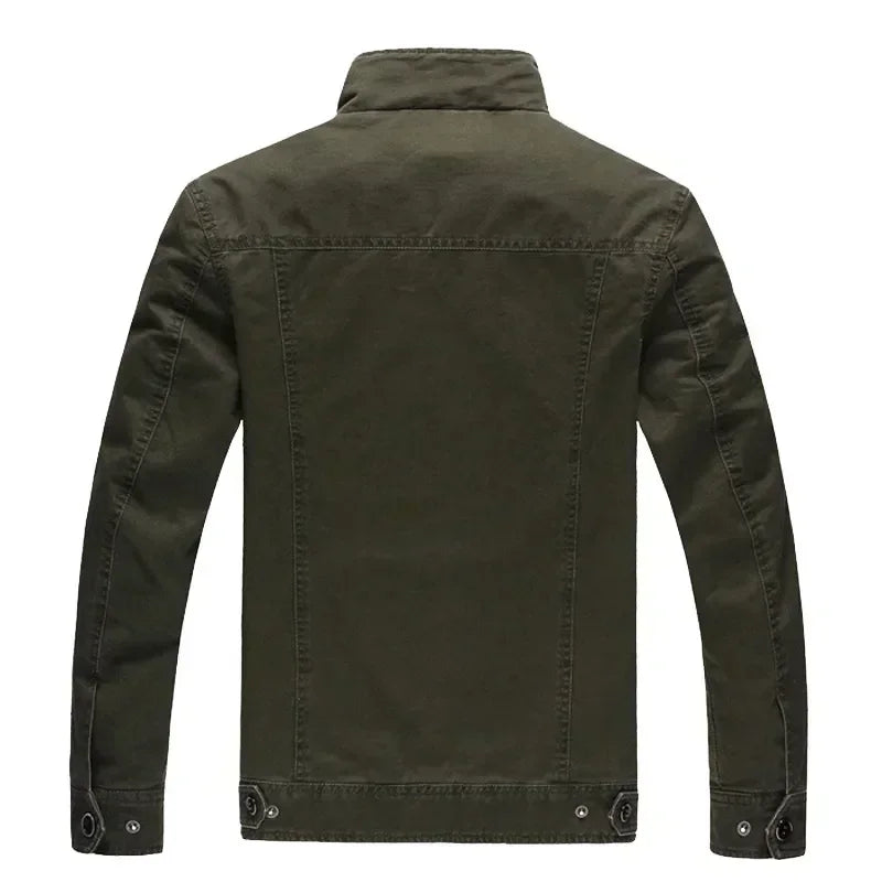 Veste de travail pour hommes, couleur unie, broderie rétro, manteau coupe-vent pour Camping en plein air, coupe cintrée, nouvelle collection printemps et automne 2024