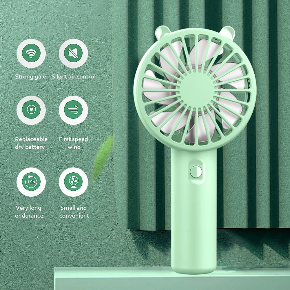 Ventilateur portatif petit ventilateur de refroidissement USB Rechargeable cils muet refroidisseur ventilateur portatif Mini USB Rechargeable bureau