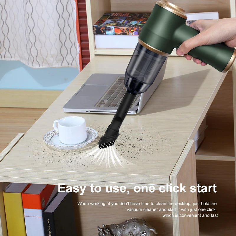 Aspirateur de voiture sans fil portable, appareil ménager, machine pour livres, chambre à coucher, tapis, fonction haute puissance