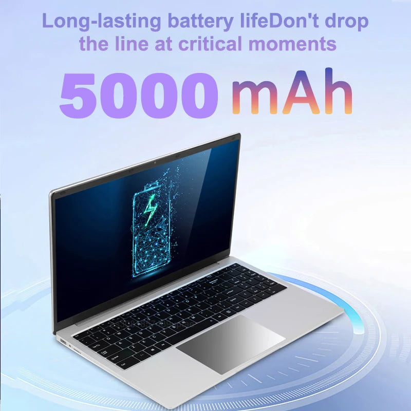 15.6 "ordinateur portable Ultra mince 16GB RAM 2 to SSD Intel N3700 ordinateur portable Gamer 1920*1080 affichage bureau étude ordinateur PC Windows 11 Pro