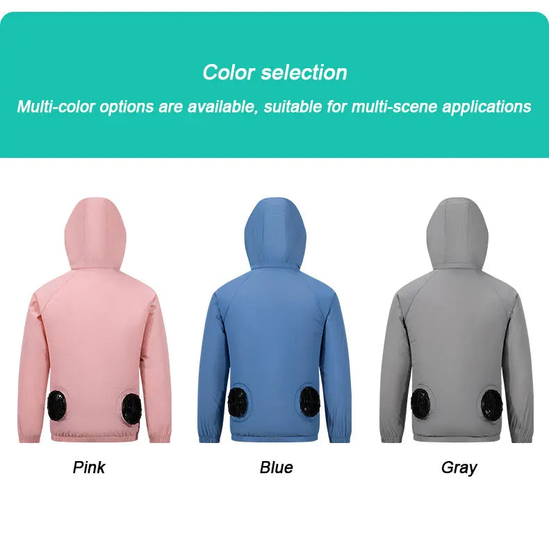 Veste de climatiseur Portable, manteau de refroidissement avec ventilateur USB, travail en plein air, Construction, pêche, chasse, veste de protection solaire légère