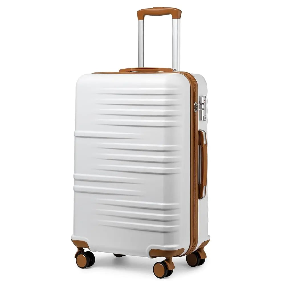 Valise de cabine rigide en PC léger, valise de voyage britannique, 4 roues tournantes, valise à main BLOLock à 3 chiffres