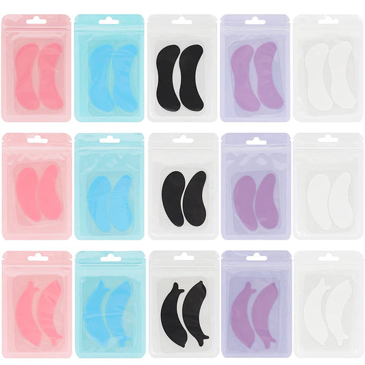 Coussinets pour les yeux en Silicone réutilisables, Patch de Gel sous les yeux, greffage de cils, outils de maquillage de beauté, fournitures d'extension de cils