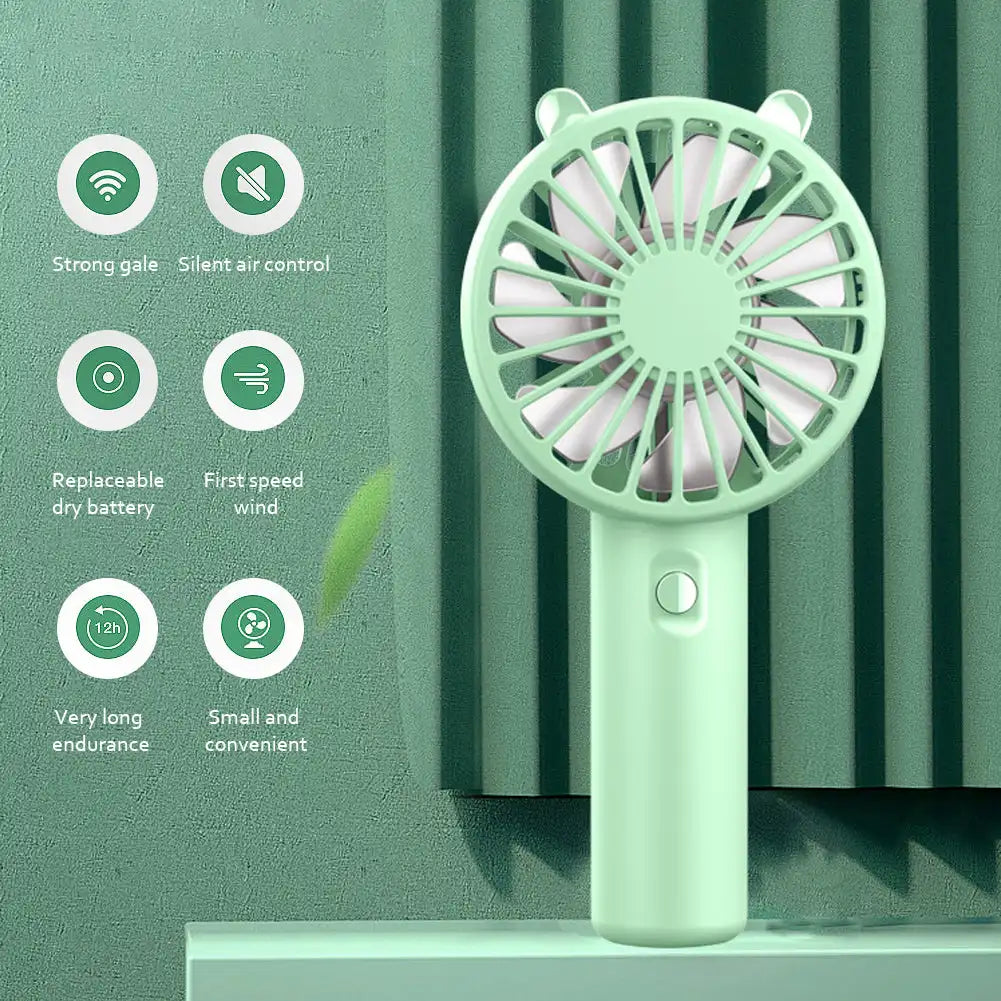 Ventilateur portatif petit ventilateur de refroidissement USB Rechargeable cils muet refroidisseur ventilateur portatif Mini USB Rechargeable bureau