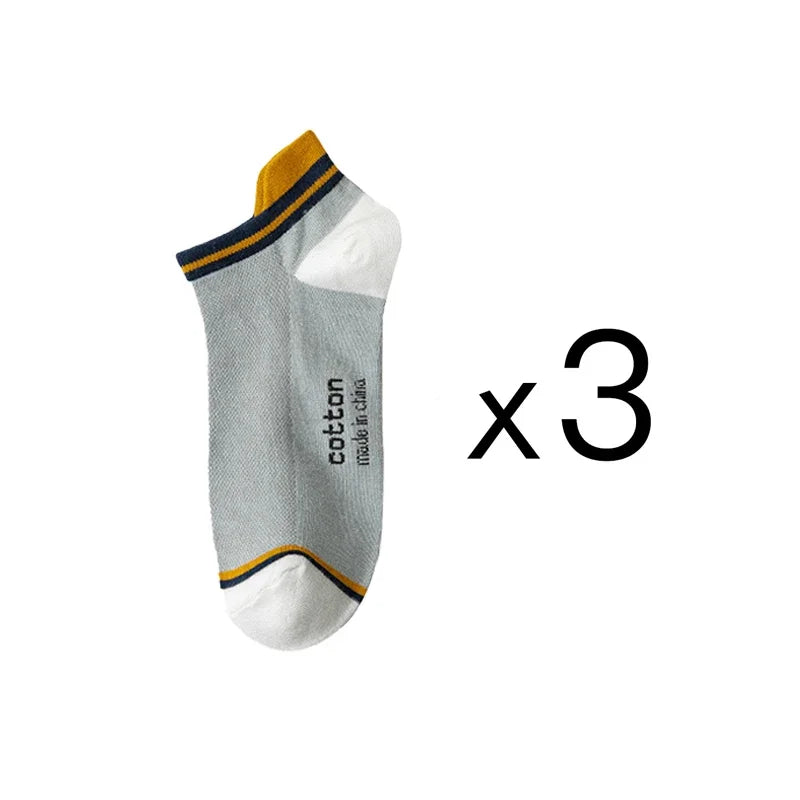 3 paires/lot hommes cheville coton chaussettes courtes mode respirant Couples confortable drôle couleur correspondant décontracté rue grande taille