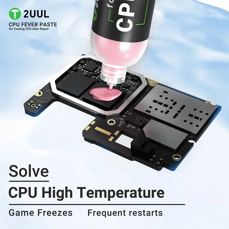 2UUL SC10 CPU pâte thermique composé graisse chauffage Dissipation outil après réparer CPU refroidissement rapide pâte outil