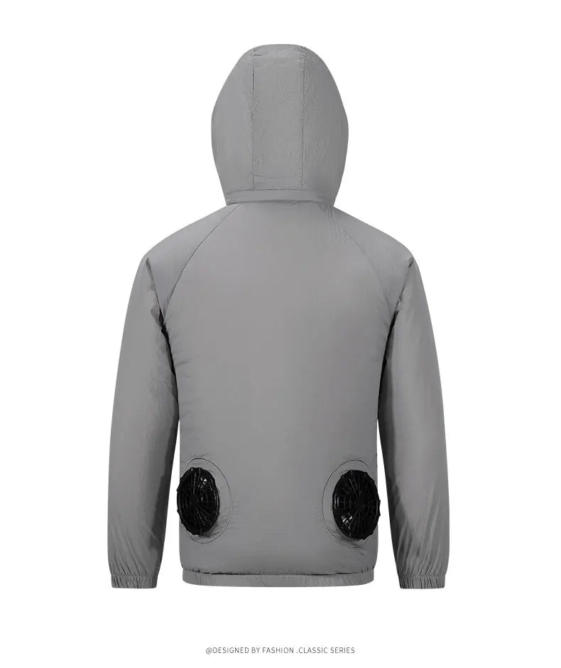 Veste de climatiseur Portable, manteau de refroidissement avec ventilateur USB, travail en plein air, Construction, pêche, chasse, veste de protection solaire légère