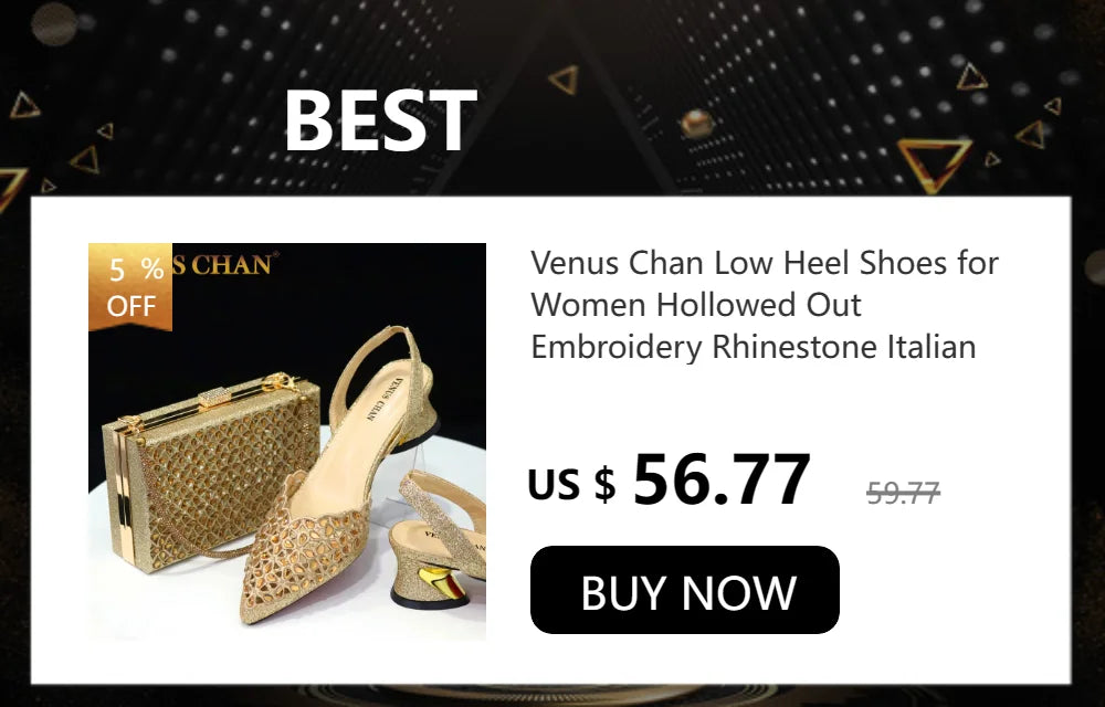 Venus Chan 2024 Design spécial haute qualité couleur Orange femmes africaines chaussures et sac ensemble avec cristal brillant pour la fête de mariage