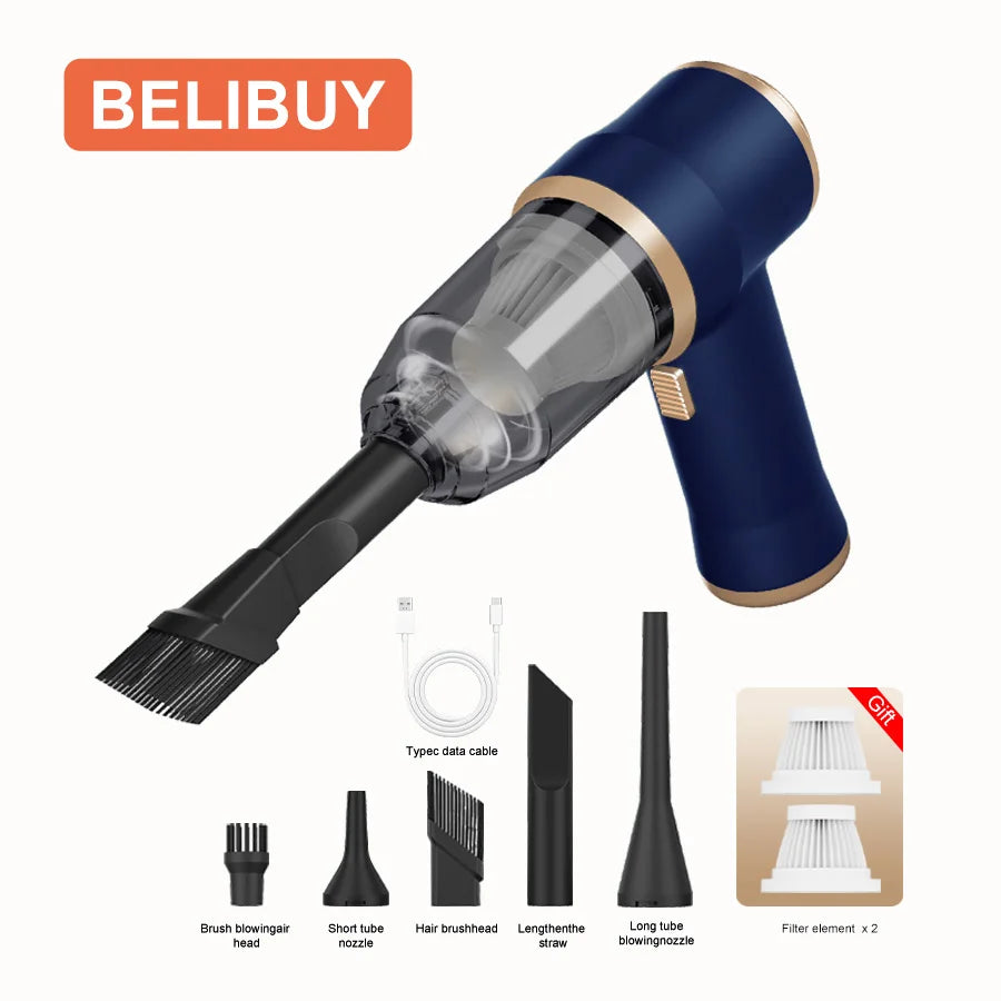 Aspirateur de voiture sans fil portable, appareil ménager, machine pour livres, chambre à coucher, tapis, fonction haute puissance