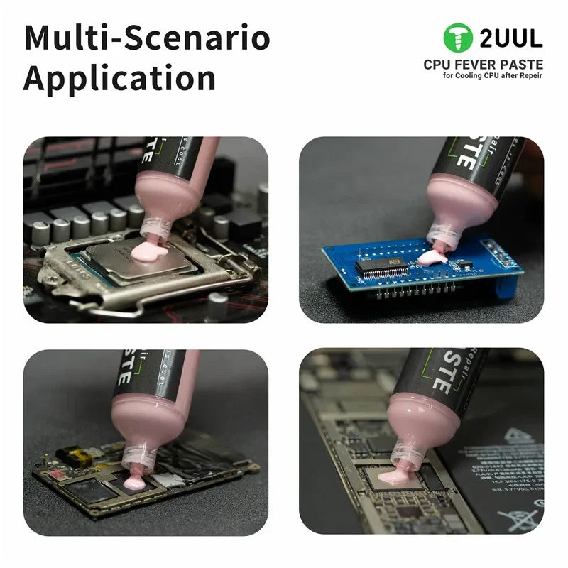 2UUL SC10 CPU pâte thermique composé graisse chauffage Dissipation outil après réparer CPU refroidissement rapide pâte outil